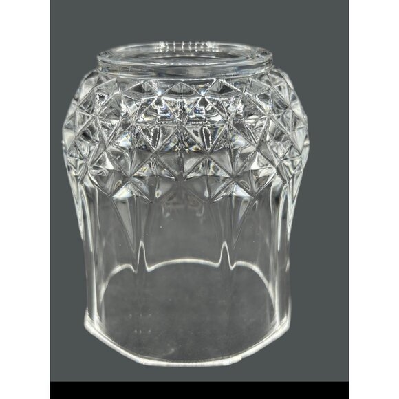 Cristal D'Arques -Durand Longchamp Crystal Old Fashion Glass Diamond Design - Picture 3 of 5